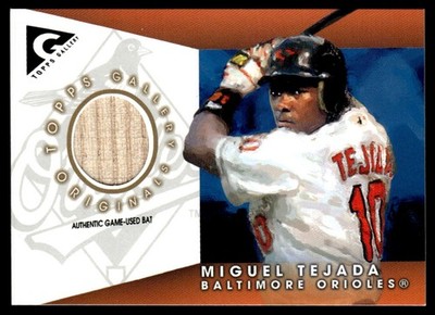 2005 Topps Gallery Game Used Bat Miguel Tejada #GO-MTE