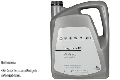 5 L VW Motoröl 0W-20 LongLife IV FE 508.00 509.00 VW Audi Seat Skoda Cupra