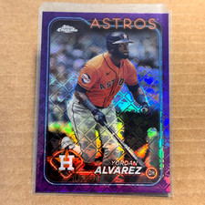 2024 Topps Chrome Logofractor Edition YORDAN ALVAREZ Purple Refractor /250