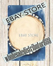 Wood Circle Sign Plaque Rustic Blank Holiday stores plaque