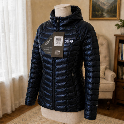 Mountain Hardwear Ghost Whisperer Women s XL Outer Dark 800-Fill Down Hoody NWT