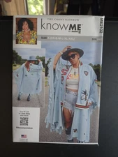 Know Me ME2102 By Mimi G Sewing Pattern Misses Bomber Cape XS-S-M-L-XL-XXL Plus