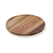 Wooden Turntable Organizer 10 Inch, Countertop Storage, Brown