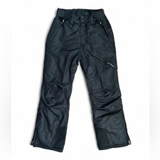 Arctic Quest AQ Kids Snow Bottoms Pants Snow Gear Black Size 8