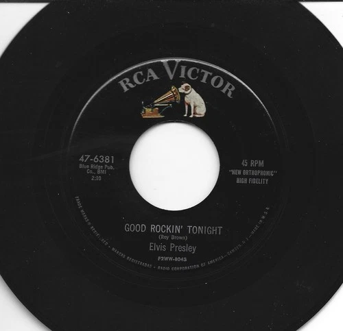 ROCKABILLY 45 - ELVIS PRESLEY - GOOD ROCKIN' TONIGHT  - HEAR 1955 RCA