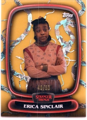 2025 Topps Stranger Things High Tek Erica Sinclair GOLD VINES /50 Parallel #2