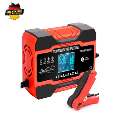 10A Autobatterie Ladegerät 12V 24V 7-Stufen LCD Display