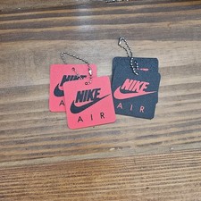 Black/Red 3D Print Nike Air Style Hang Tag Shoe Key Chain 2 PAIR - FREE SHIP