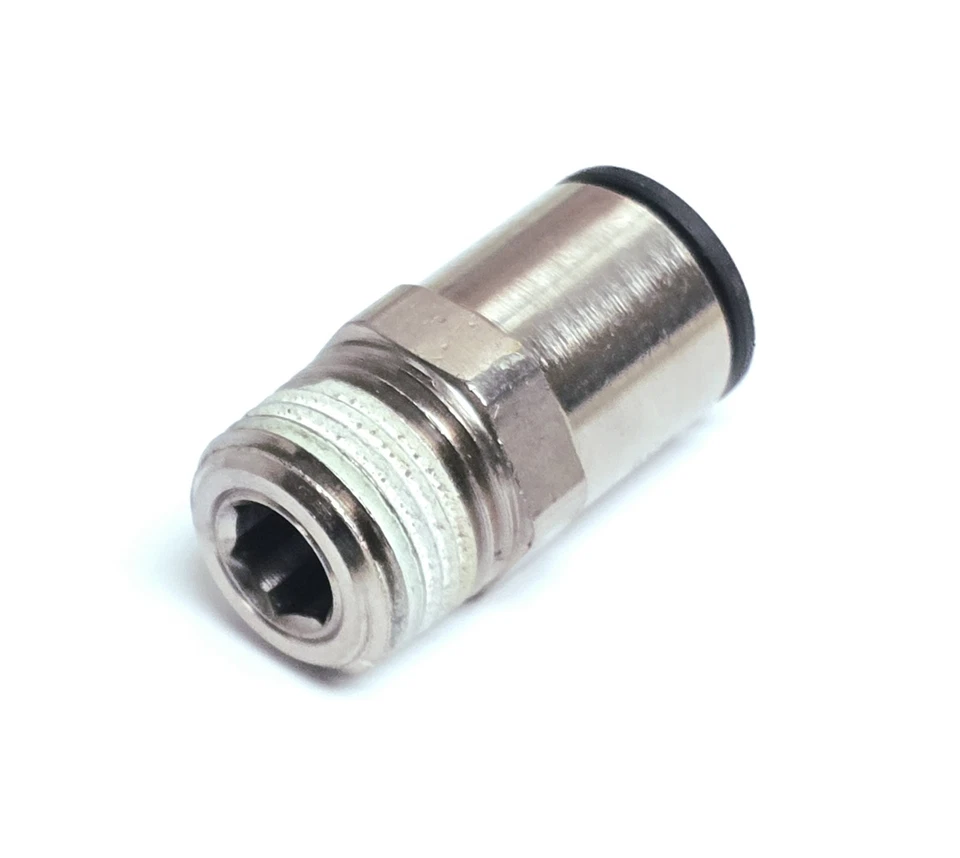 LEGRIS 3175 62 22, Male Connector, 1/2" Tube OD X 1/2" NPT, Nickel Plated Brass  - Image 2 of 2