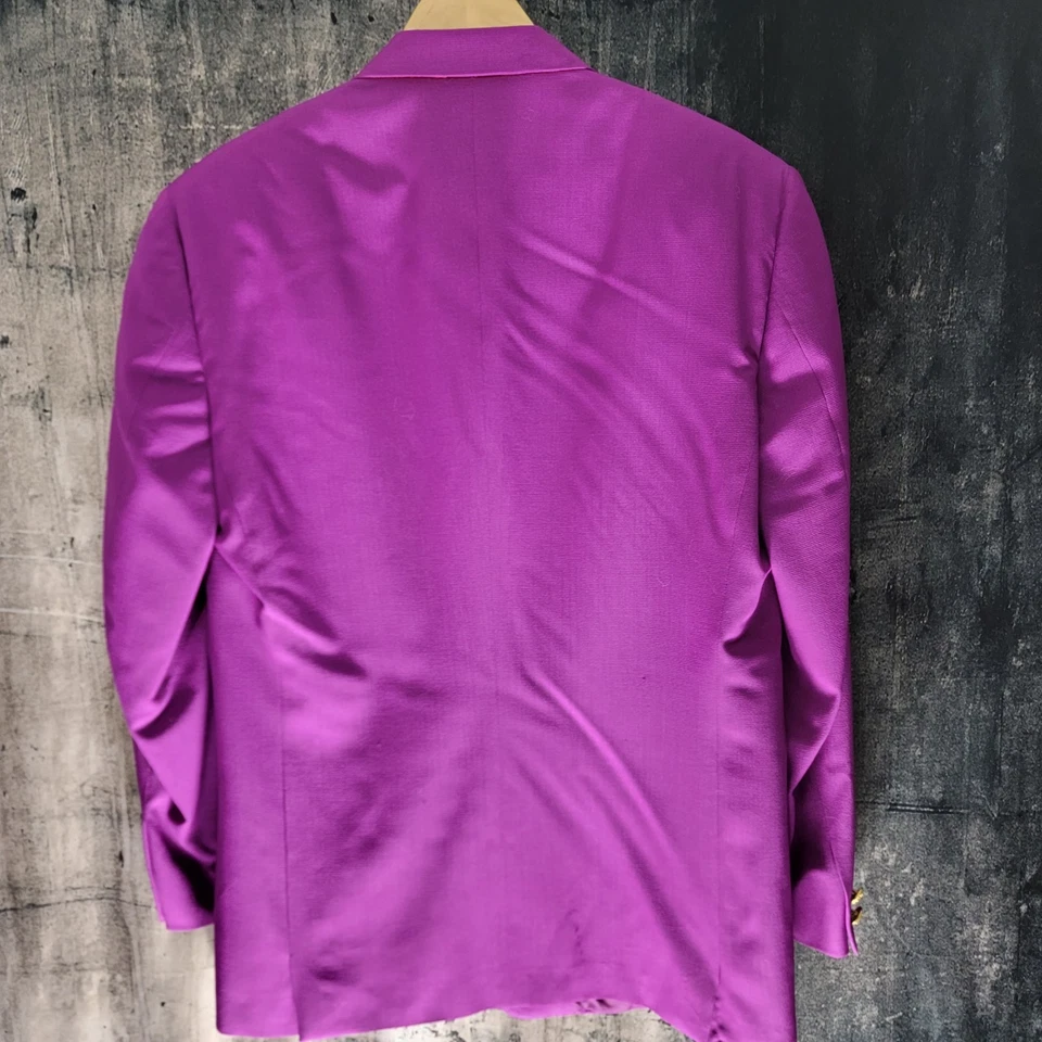 Miami 93 Gianni Versace Couture Fuchsia Jacket IT-50 Missing buttons/ Wear - Image 2 of 4