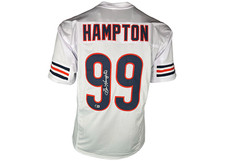 Dan Hampton Signed Chicago White Football Jersey Beckett