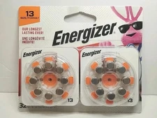 Energizer Size 13 Hearing Aid Batteries. 32 Pack, New. Unopened Pack. Free ship