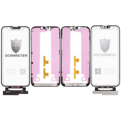 4 in 1 Short Flex(Digitizer Touch W/Glass+OCA+Frame Pre-installed)For iPhone 14+