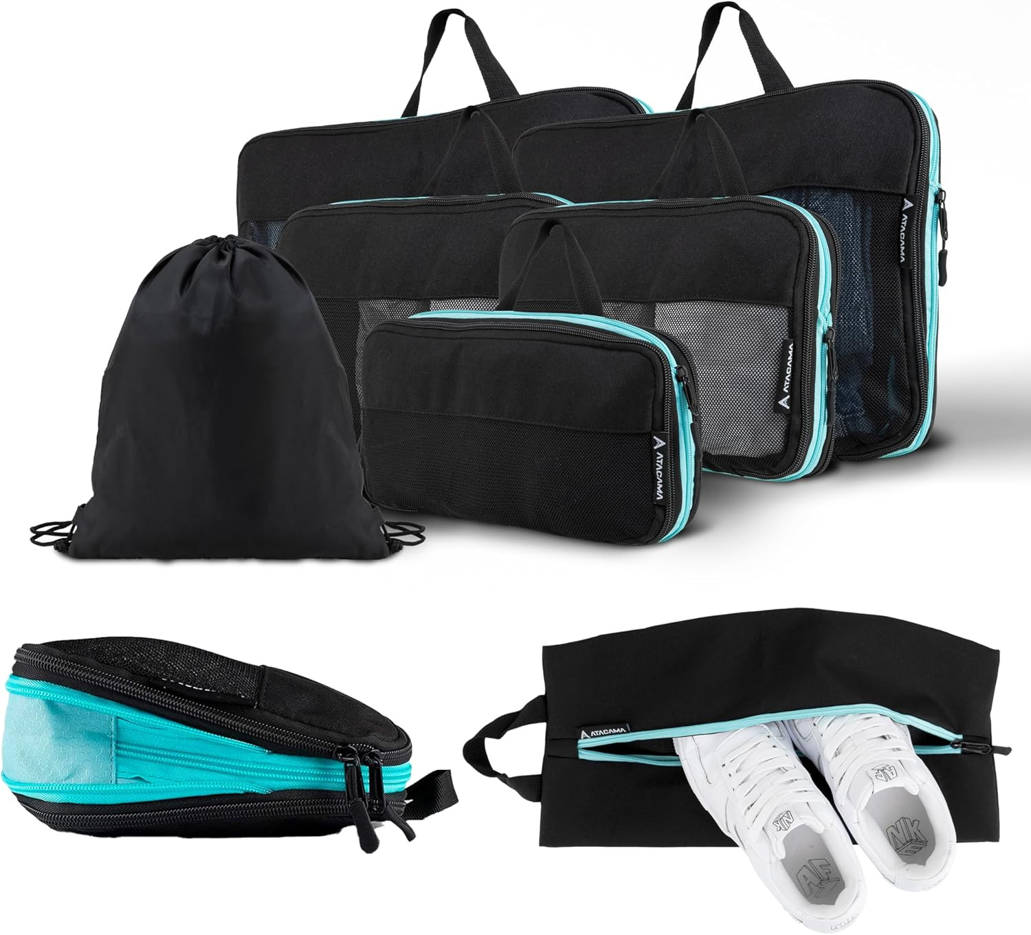 Set Di Dadi a Compressione Di Alta Qualità: Chiusura Lampo E Doppie Tasche, Tasc