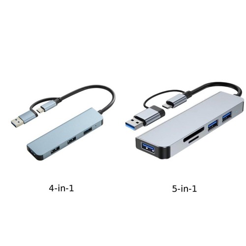 Station d'accueil USB3 0 Type C 45 ports lecteur de carte TF PD charge rapide - Photo 8 sur 14