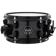 Mapex MPX Maple/Poplar Snare Drum, 10" x 5.5", Transparent Midnight Black