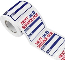 300 Pcs Oil Change Stickers Removable Vinyl Labels