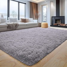 Rugs Living Room Large 160x230 Cm - Grey Area Rugs for Bedroom Anti Sl