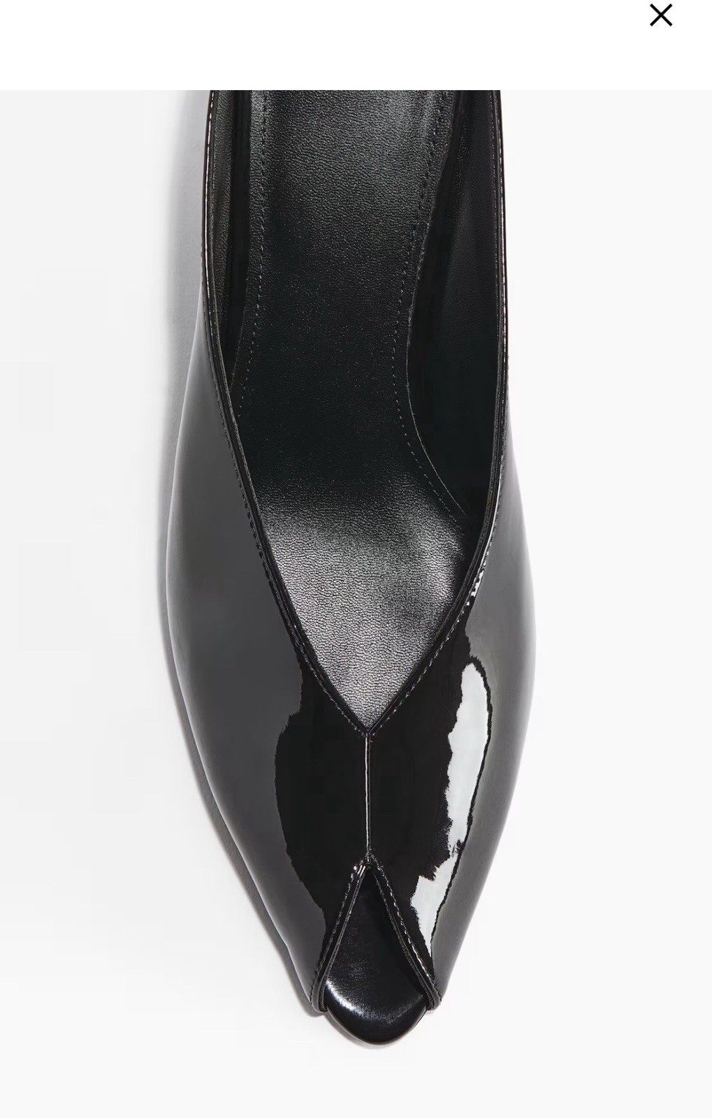 H&M Black Patent Wedge Heel Mule Pumps - Size 8 thumbnail 3