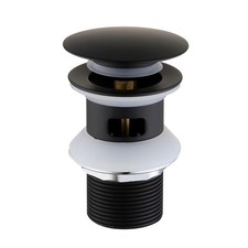 Black Click Clack Slotted Basin Waste - Arissa ARIMB018