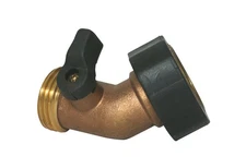 Camco 20173 Brass Water Connector with 45 Degree Valve