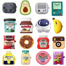 3D Cute Cartoon Candy Snack Case for AirPods 1 2 3 4 Pro 2 Silicone Cover Gift