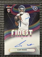 2025 Topps Finest Football Cam Ward Rookie Finest Autographs On Card Auto Titans
