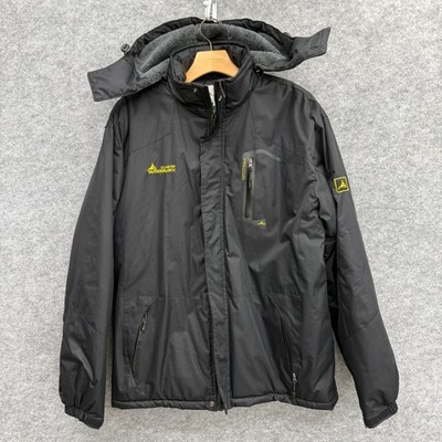 V.T.AOR 169 OutdoorJack Unisex Full Zip Ski Jacket Hood Winter Coat Black Size L