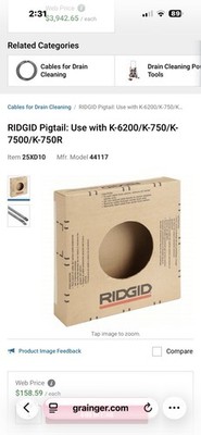 Ridgid 5/8'' Pigtail Model 44122