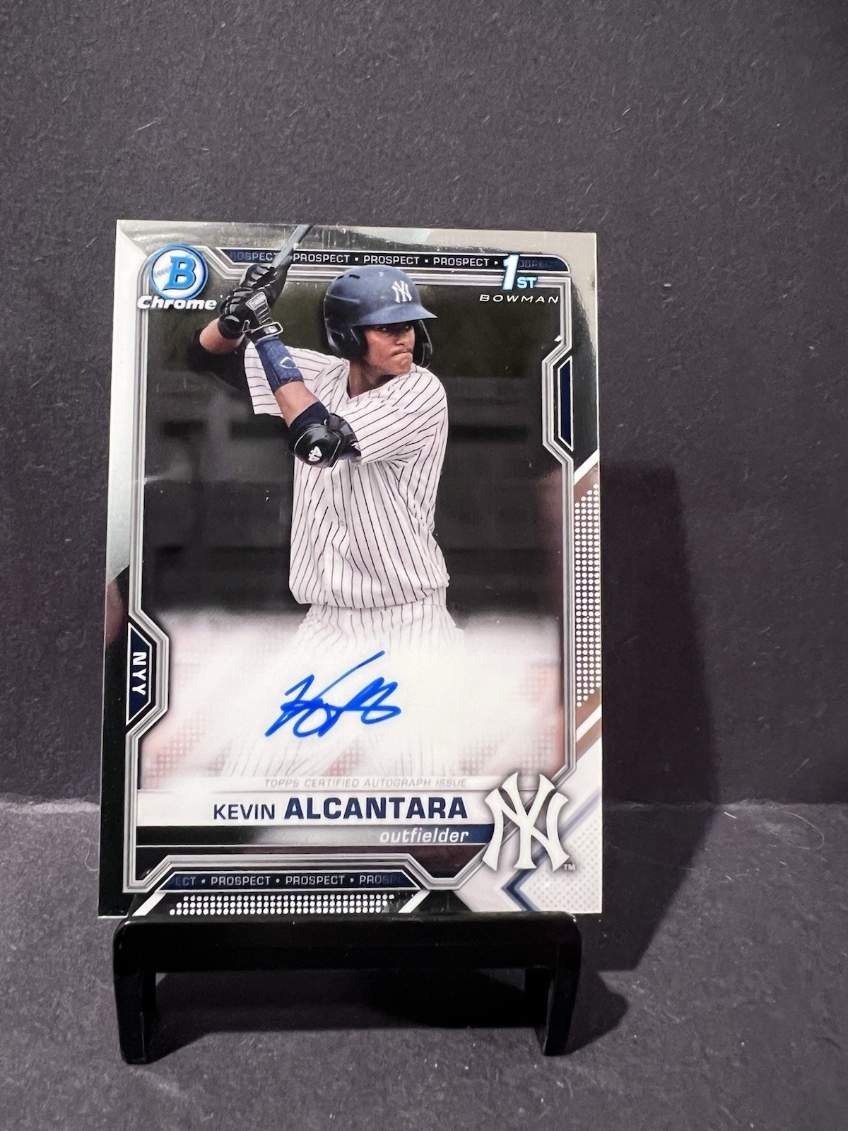 2021 Bowman - Chrome Prospects Autographs Kevin Alcantara #CPA-KA (AU, RC)