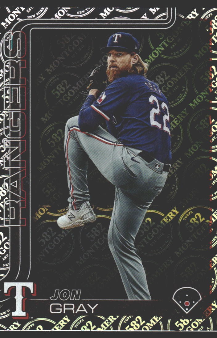Jon Gray #62 2025 Topps 582 Montgomery Club Texas Rangers