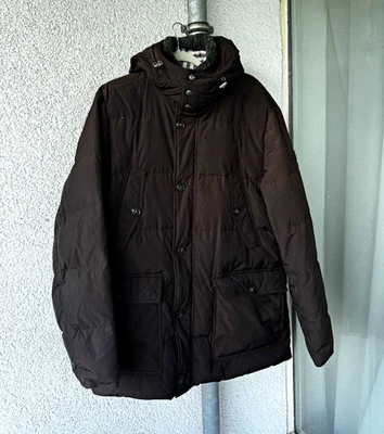 Woolrich Herren Steppjacke mit Kapuze braun Gr. L kurz Regular Reißverschluss - Bild 1 von 4