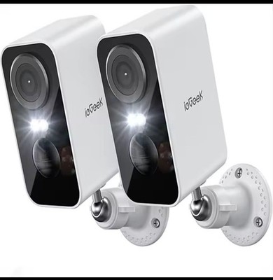 ieGeek 2K Wireless Outdoor Security Camera System, AI Detect, 2 Cameras