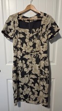 Banana Republic Floral Square Neck A-Line Cap Sleeve Sheath Dress 10