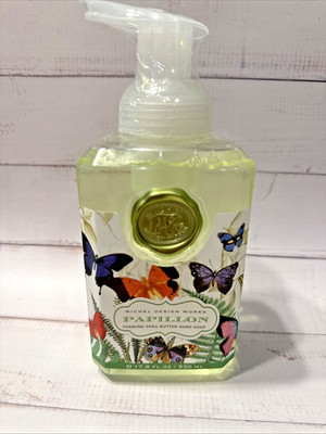 MICHEL DESIGN WORKS Foaming Shea Butter HAND SOAP ~ Papillon Butterflies 17.8 oz