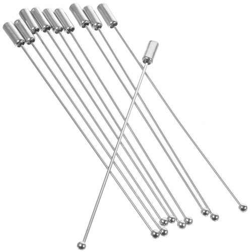 20 piezas pasadores de cabeza de bola de metal 90 mm para broche ramillete fabricación de joyas artesanía - Imagen 11 de 12