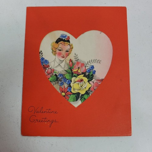 Carte de vœux Saint Valentin vintage