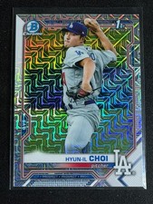 2021 Bowman Chrome Mega Box Mojo Refractor Hyun-Il Choi #BCP-130 Dodgers SP