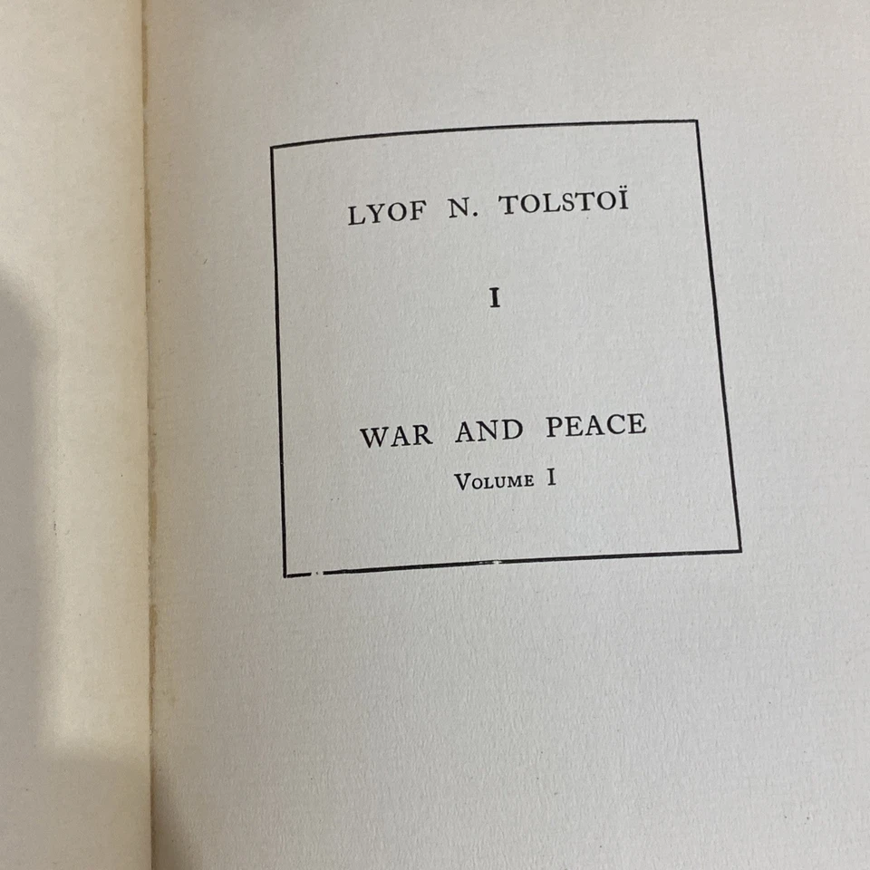 THE WORKS OF LYOF N TOLSTOI 1923 24 Book Volumes COMPLETE WAR AND PEACE LOT SET - Imagem 3 de 4
