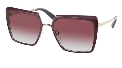Prada Damen übergroße Sonnenbrille & Etui SPR58W Granat polarisiert wunderschön 312 $ - Bild 3 von 17