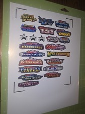 Scarlet Violet Pokemon TCG Binder Stickers For Master Sets 22 Stickers