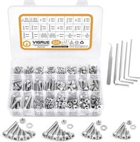 Vigrue 625 StüCk M3–M6 Schrauben Set Innensechskant Edelstahl Mit Muttern Box