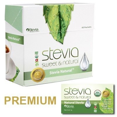 Stevia International Stevia Sweet - Natural Premium 100 пакетов Коробка