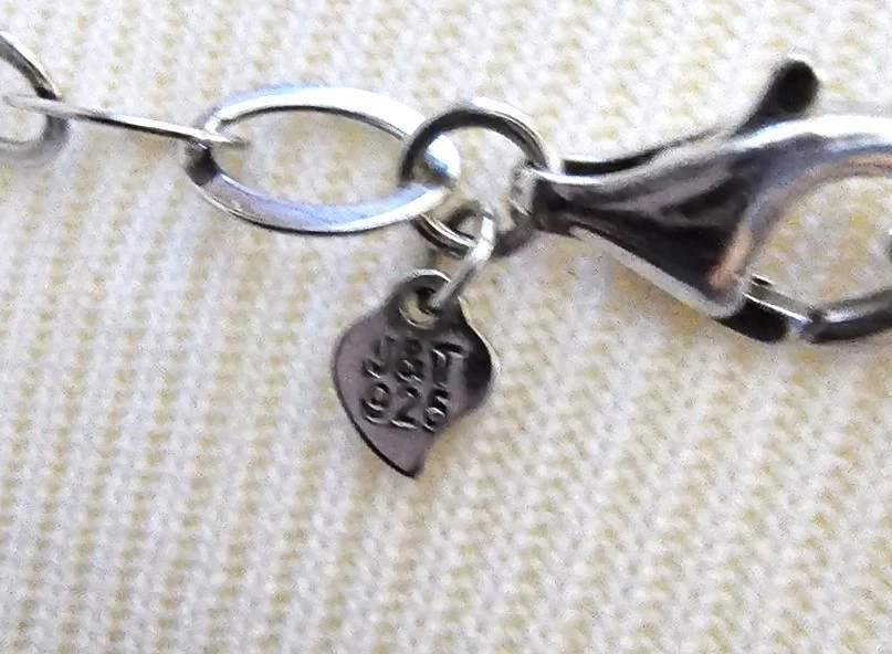 Collar y brazalete de plata de ley 925 con múltiples gemas Foto 4 de 4