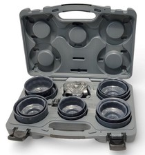 BLUE POINT OFC14KT 14-pc HEAVY-DUTY GRAY END CAP OIL FILTER WRENCH SET w/ CASE