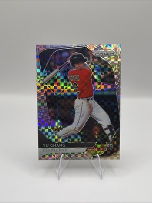 2020 Panini Prizm #171 Yu Chang Power Plaid Prizm #/75
