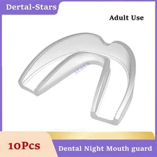 10Pcs Dental Night Mouth guard Teeth Clenching Grinding Sleep Splint Adult Clear