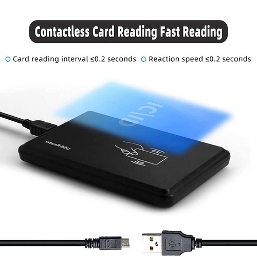 USB RFID LesegeräT ID Kartenleser Kontaktloser Kartenleser für EM4100 O1L34026 - Bild 5 von 7