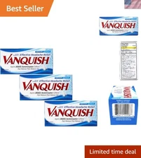 Gentle Stomach Pain Reliever Caplets - 100 CT x 3 for Powerful Headache Relief