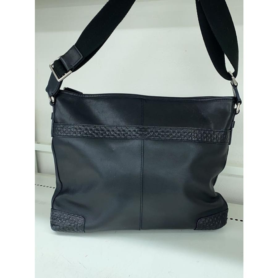 COACH バッグ Auth Coach Crossbody Signature Leather Bag Black F70456 | eBay
